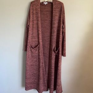 LulaRoe heathered pink Sarah
